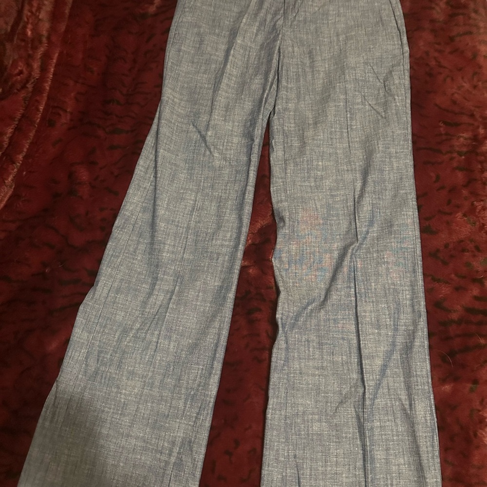 Stylish Blue Wide-Leg Pants